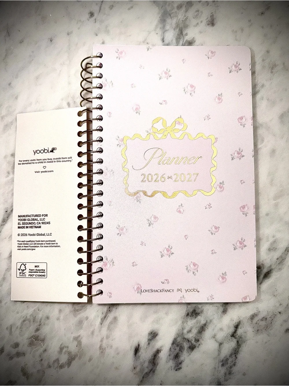 LoveShackFancy x Target Yoobi Planner Notebook Pen Bundle